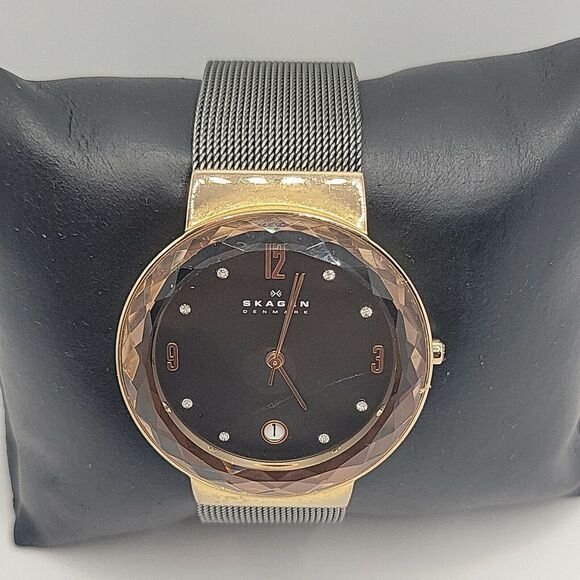 Skagen SKW2120 Women\'s Stainless Steel Mesh Analog Dial Quartz Wrist Watch AM613 main image 6
